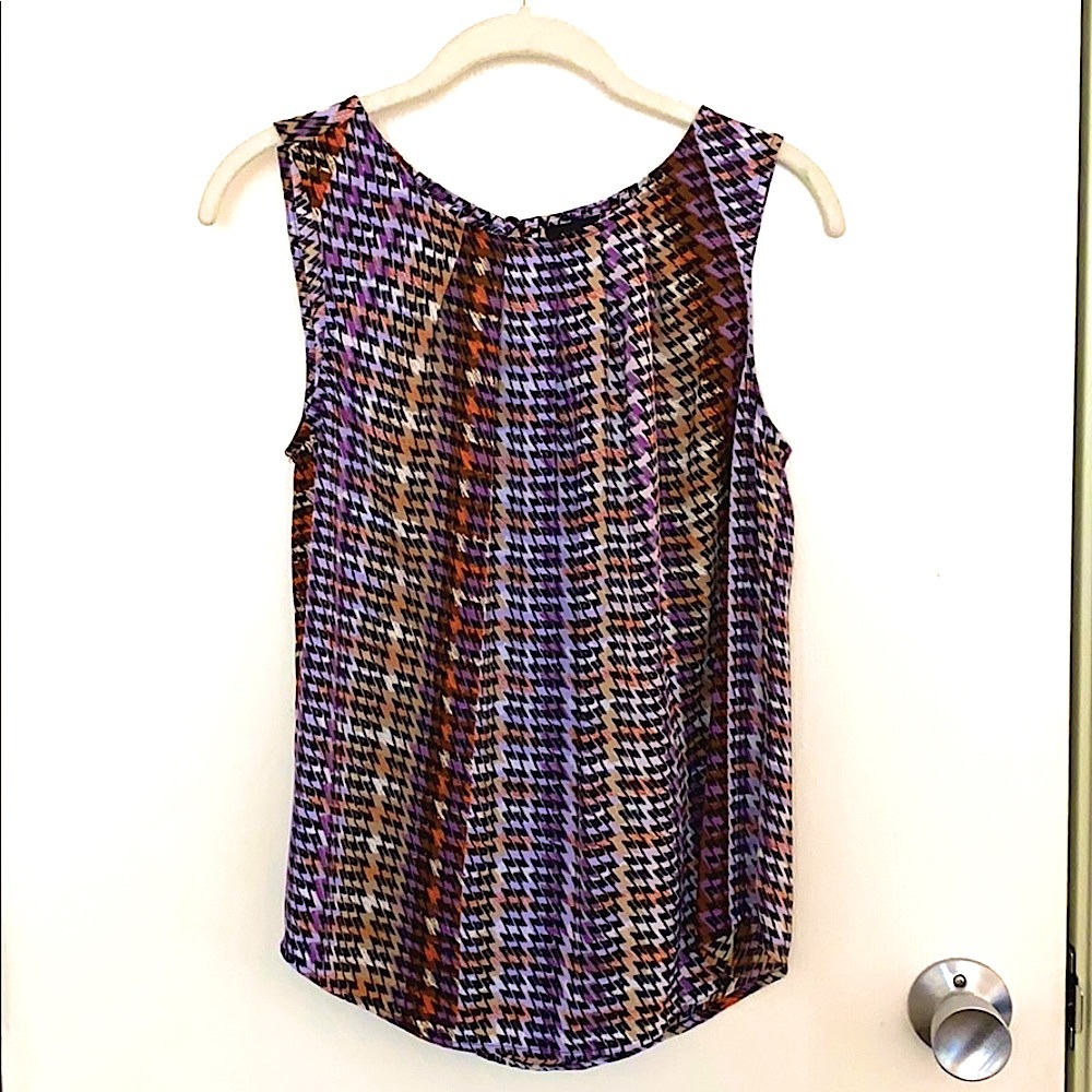 Worthington Pleat Neck Tank Top NWOT